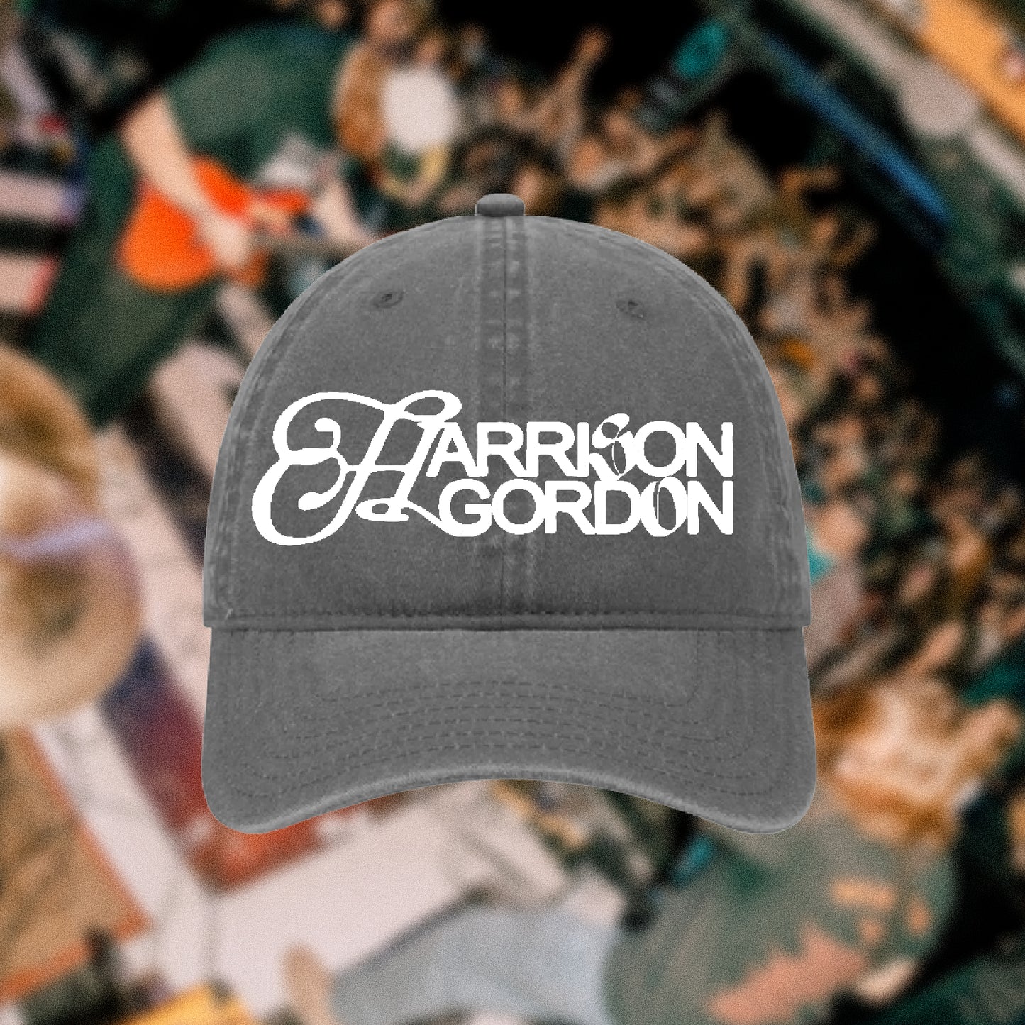 "Harrison Gordon" Grey logo Hat