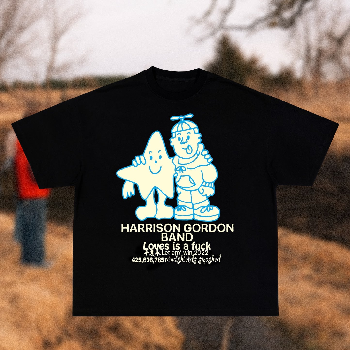 Harrison Gordon "Loves is a f*ck" Black T-Shirt